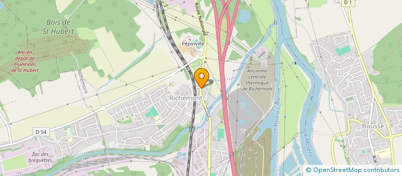 localisation de l'entreprise SCI BM 57  RICHEMONT