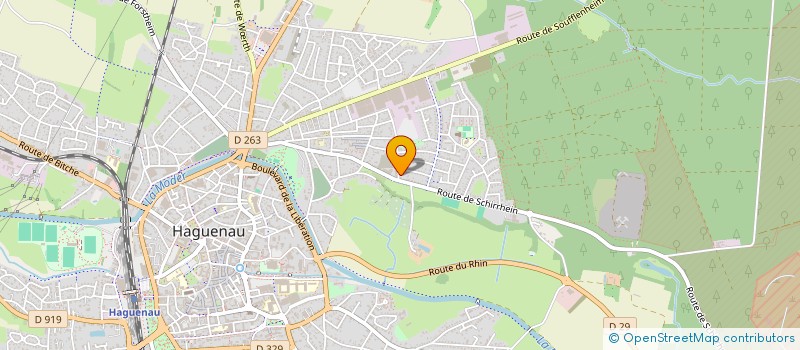 localisation de l'entreprise SCI BM  HAGUENAU