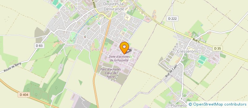 localisation de l'entreprise SCI BM  DOUVRES-LA-DELIVRANDE