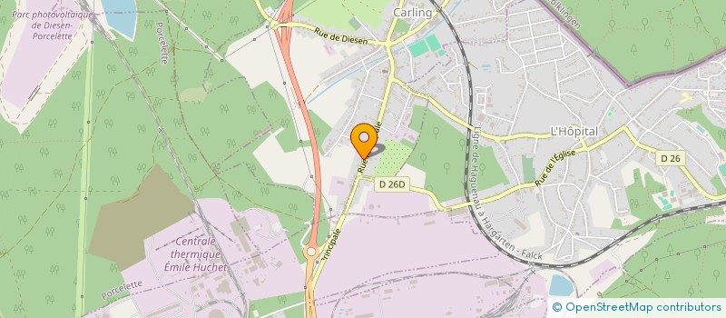 localisation de l'entreprise SCI BM  CARLING