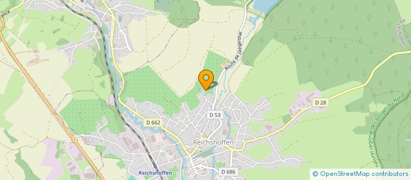 localisation de l'entreprise SCI BM CHAUFFAGE ENERGIES  REICHSHOFFEN