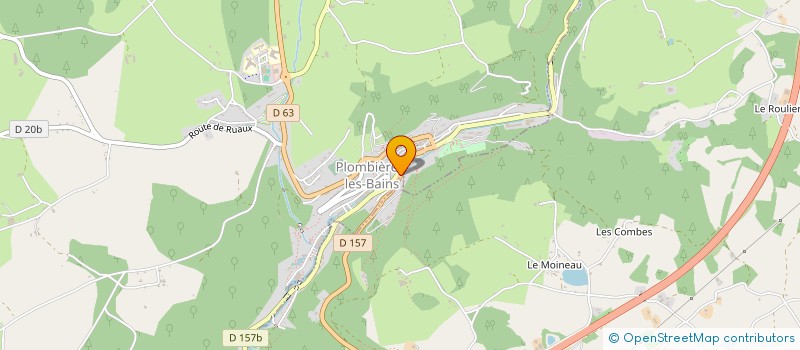 localisation de l'entreprise SCI BM FINANCES IMMO  PLOMBIERES-LES-BAINS