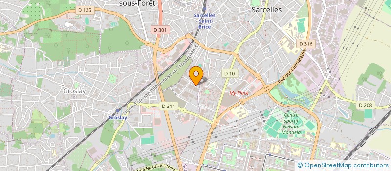 localisation de l'entreprise SCI BM GROSLAY  GROSLAY