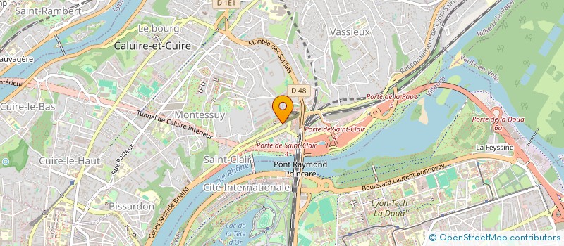 localisation de l'entreprise SCI BM IMMO  CALUIRE-ET-CUIRE