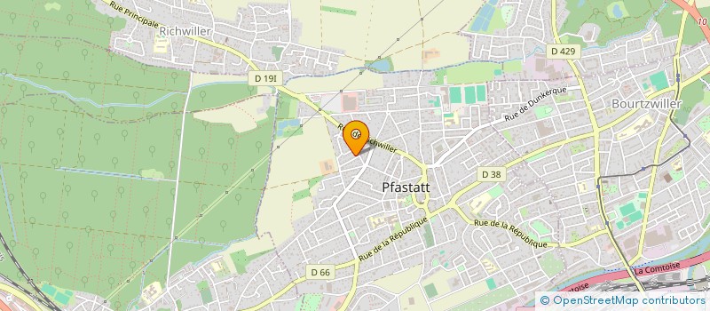 localisation de l'entreprise SCI BM IMMO  PFASTATT