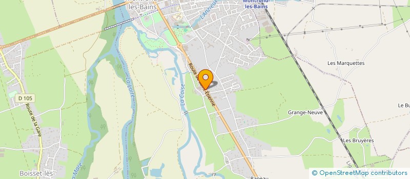 localisation de l'entreprise SCI BM LE RUISSEAU  MONTROND-LES-BAINS