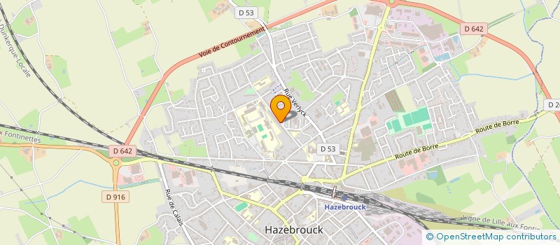 localisation de l'entreprise SCI BM & LES 3L  HAZEBROUCK