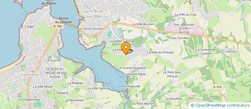 localisation de l'entreprise SCI BM MARTYRS  SAINT-BRIAC-SUR-MER