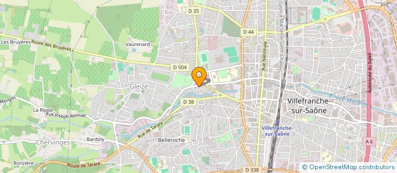 localisation de l'entreprise SCI BM OPTI'ANSE  GLEIZE