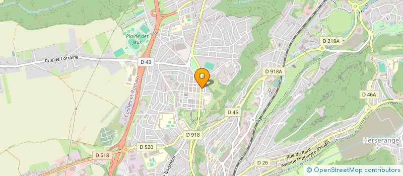 localisation de l'entreprise SCI BM2P  LONGWY