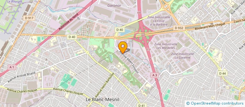 localisation de l'entreprise SCI BM8 à LE BLANC-MESNIL
