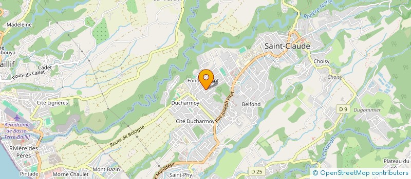 localisation de l'entreprise SCI BMA à SAINT-CLAUDE