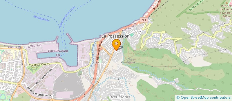 localisation de l'entreprise SCI BMA à LA POSSESSION