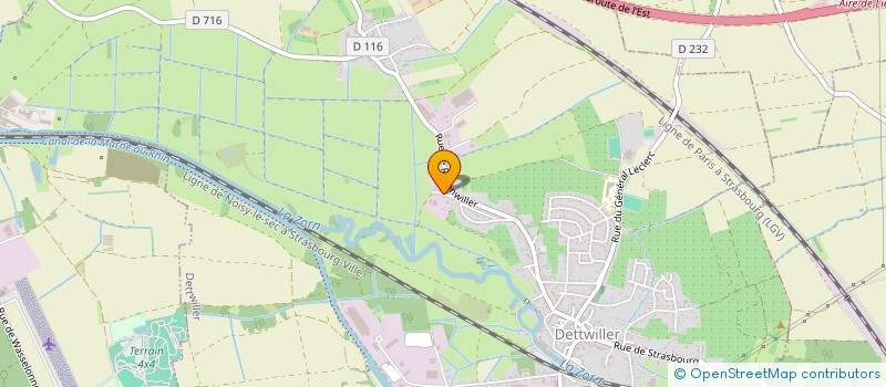 localisation de l'entreprise SCI BMA  DETTWILLER