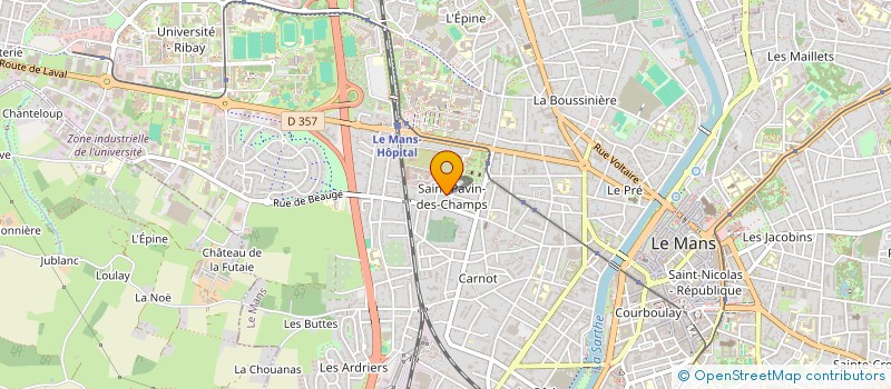 localisation de l'entreprise SCI BMAD SAINT JOSEPH  LE MANS