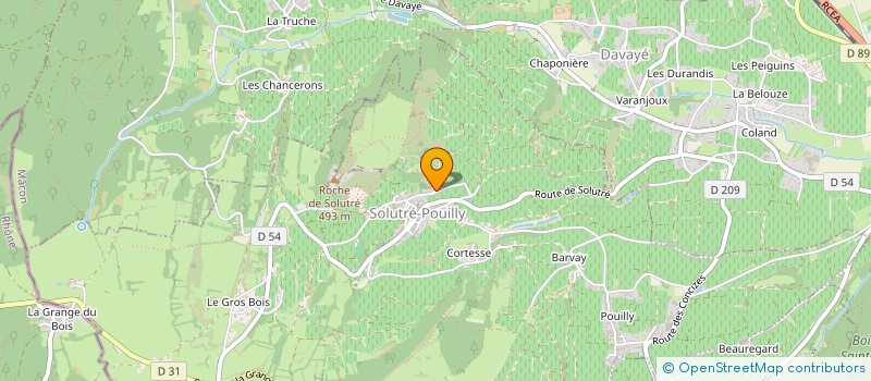 localisation de l'entreprise SCI BMARCOS  SOLUTRE-POUILLY