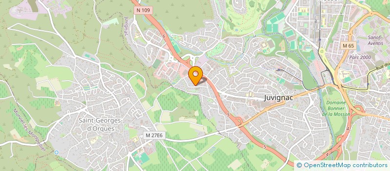 localisation de l'entreprise SCI BMB  JUVIGNAC