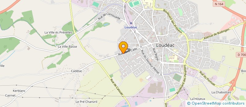 localisation de l'entreprise SCI BMB à LOUDEAC