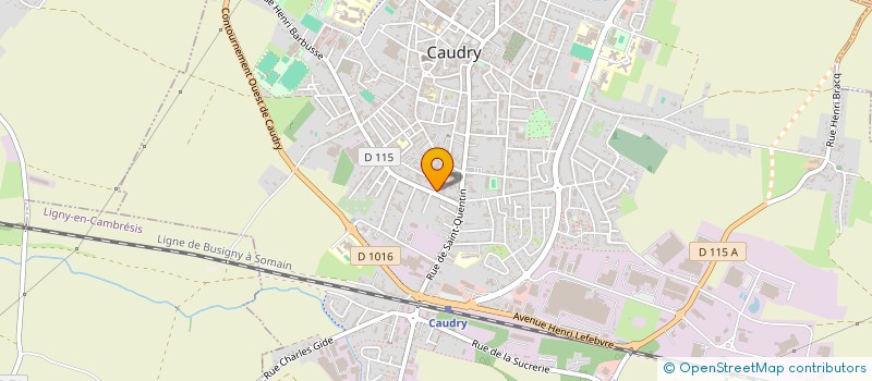 localisation de l'entreprise SCI BMB JEUMONT  BETHENCOURT