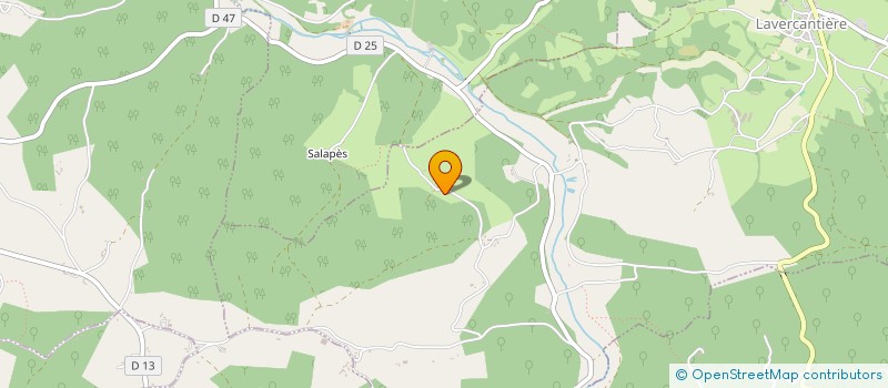 localisation de l'entreprise SCI BMBM  LAVERCANTIERE