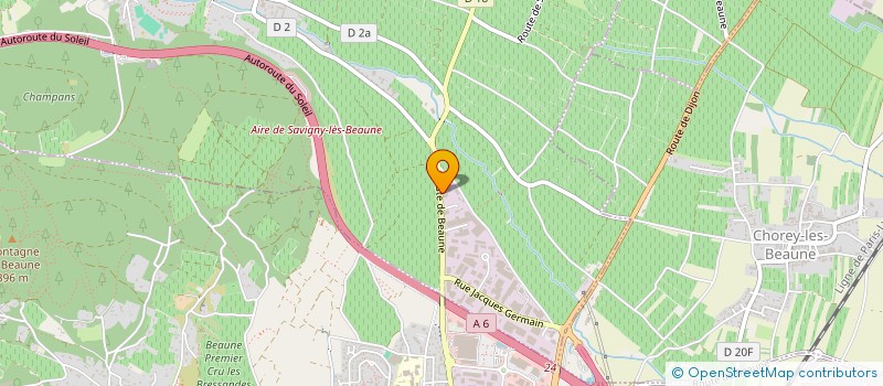 localisation de l'entreprise SCI BMC  SAVIGNY-LES-BEAUNE