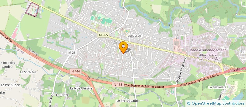 localisation de l'entreprise SCI BMC  SAUTRON