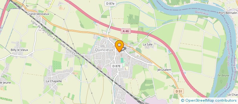 localisation de l'entreprise SCI BMC  QUINCIEUX