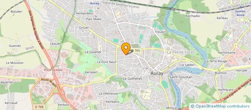 localisation de l'entreprise SCI BMC à AURAY