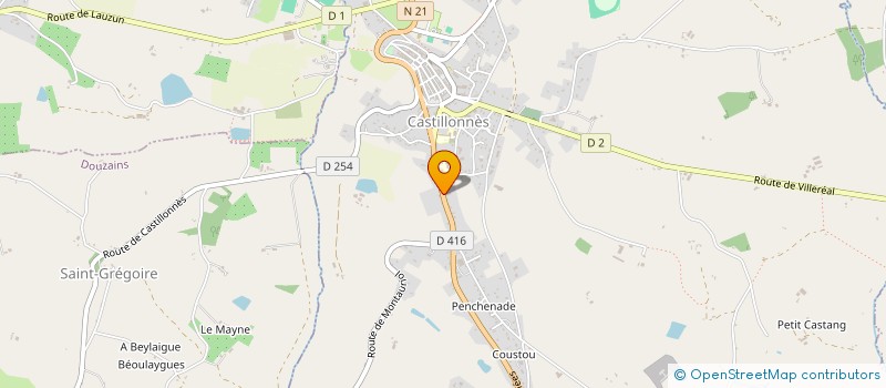 localisation de l'entreprise SCI BMC  CASTILLONNES