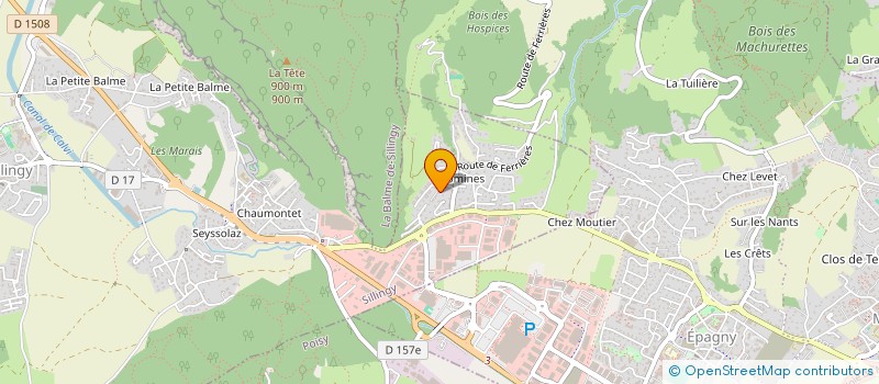 localisation de l'entreprise SCI BMC  SILLINGY