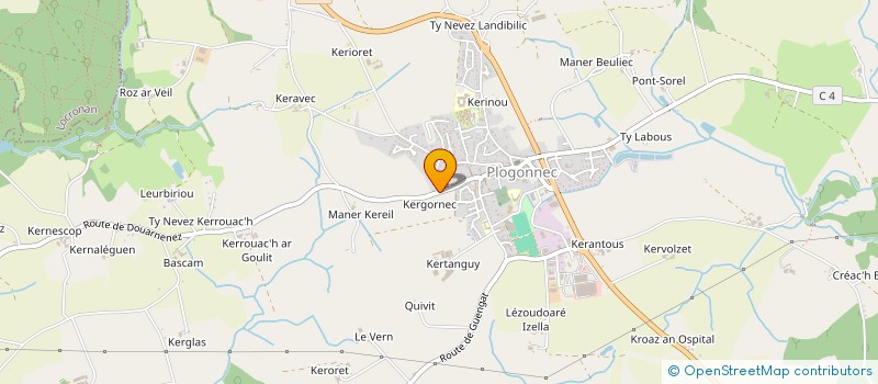 localisation de l'entreprise SCI BMCD  PLOGONNEC