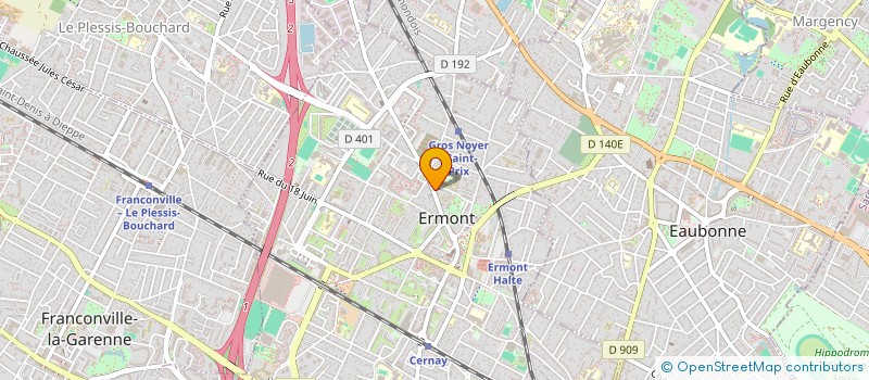 localisation de l'entreprise SCI BMCG à ERMONT