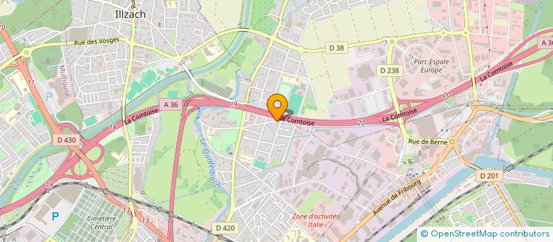 localisation de l'entreprise SCI BMD  ILLZACH