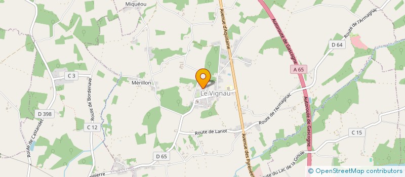 localisation de l'entreprise SCI BMF  CAZERES SUR L'ADOUR