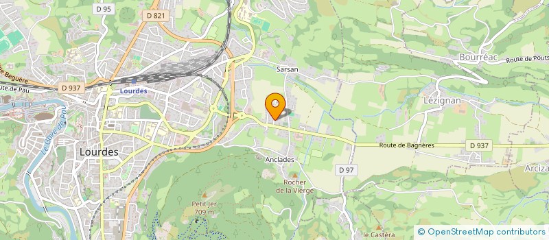 localisation de l'entreprise SCI BMF  LOURDES