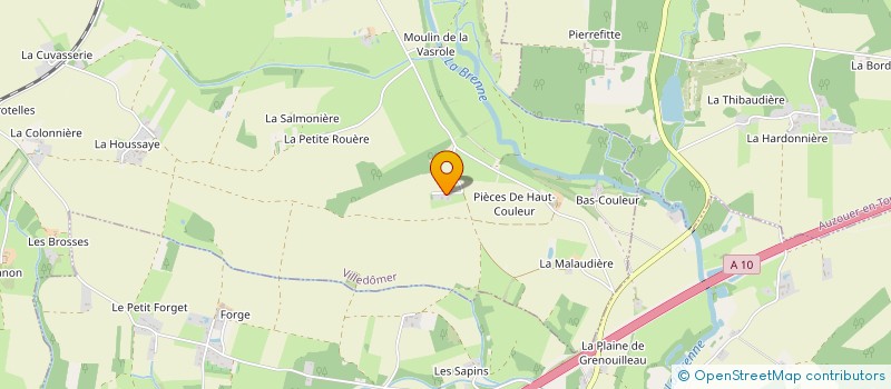 localisation de l'entreprise SCI BMF HORIZON  VILLEDOMER