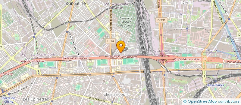 localisation de l'entreprise SCI BMG  SAINT-OUEN-SUR-SEINE