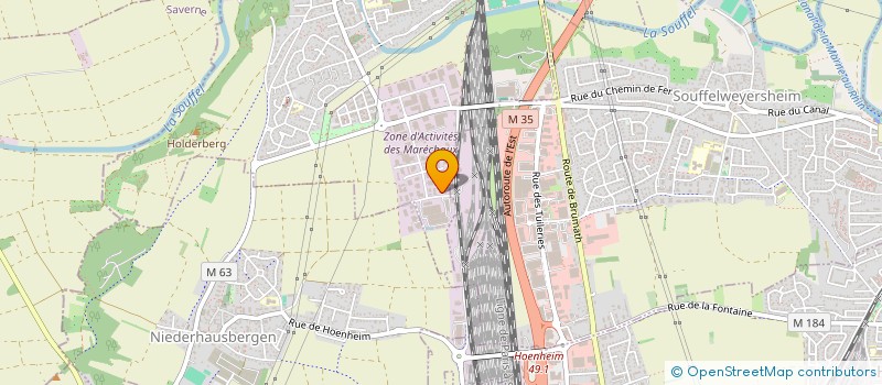 localisation de l'entreprise SCI BMG  MUNDOLSHEIM