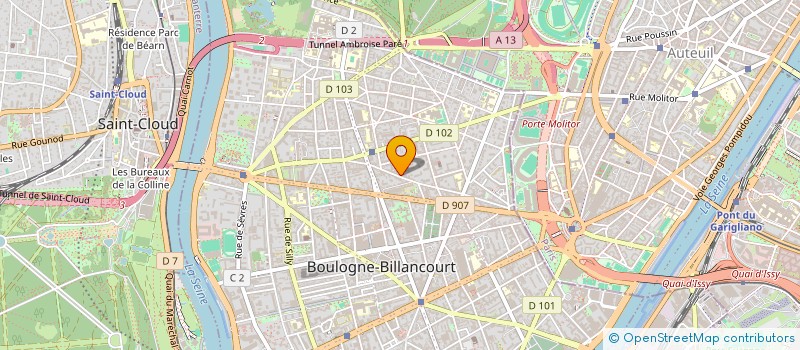 localisation de l'entreprise SCI BMG à BOULOGNE-BILLANCOURT