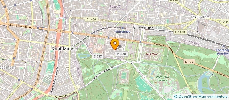 localisation de l'entreprise SCI BMG INVEST à VINCENNES