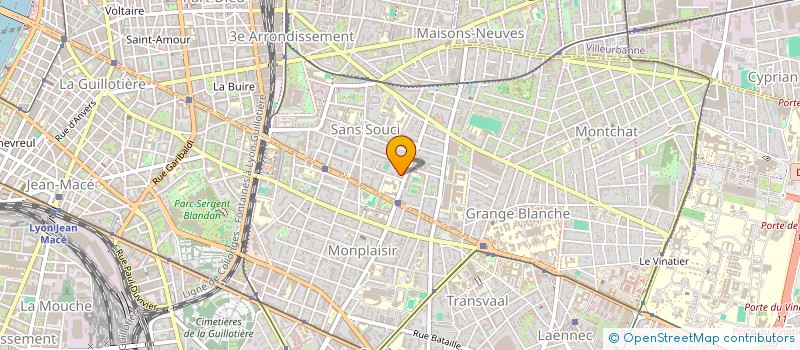 localisation de l'entreprise SCI BMGY  LYON