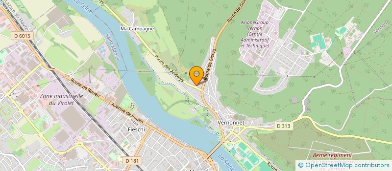 localisation de l'entreprise SCI BMH  VERNON