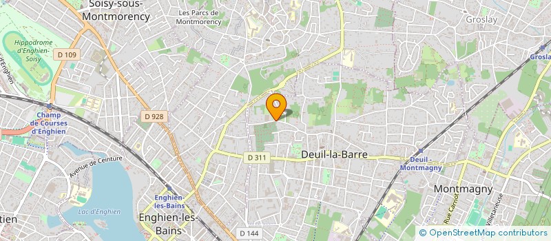 localisation de l'entreprise SCI BMH2A  DEUIL-LA-BARRE