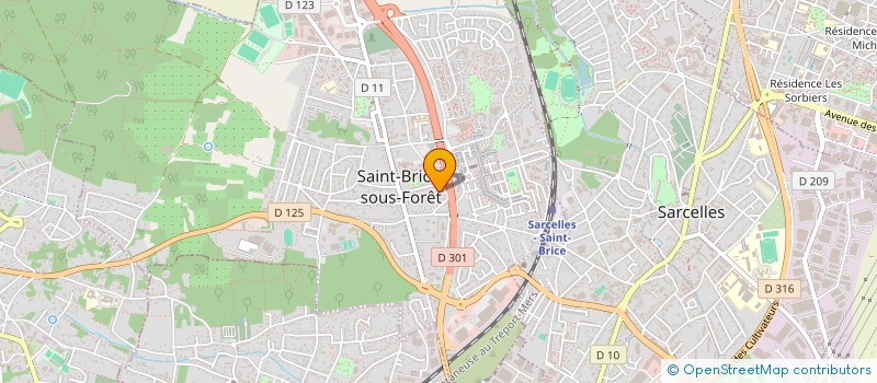 localisation de l'entreprise SCI BMI à SAINT-BRICE-SOUS-FORET