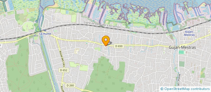localisation de l'entreprise SCI BMJ  GUJAN-MESTRAS