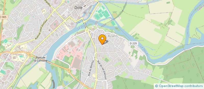 localisation de l'entreprise SCI BMJ à DOLE