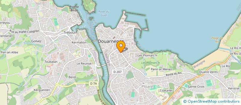 localisation de l'entreprise SCI BMK  DOUARNENEZ