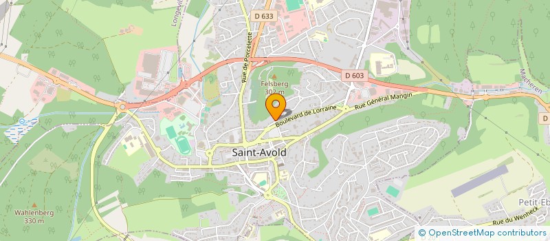 localisation de l'entreprise SCI BML 2 à SAINT-AVOLD