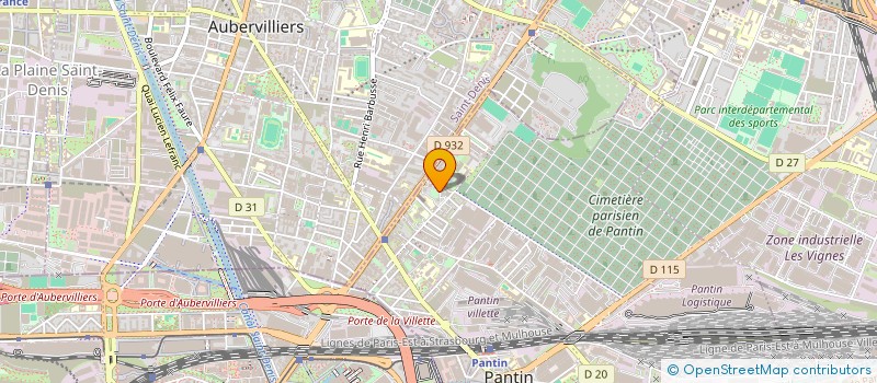 localisation de l'entreprise SCI BMM à PANTIN