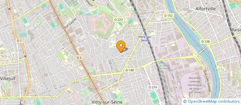 localisation de l'entreprise SCI BMMS  VITRY-SUR-SEINE